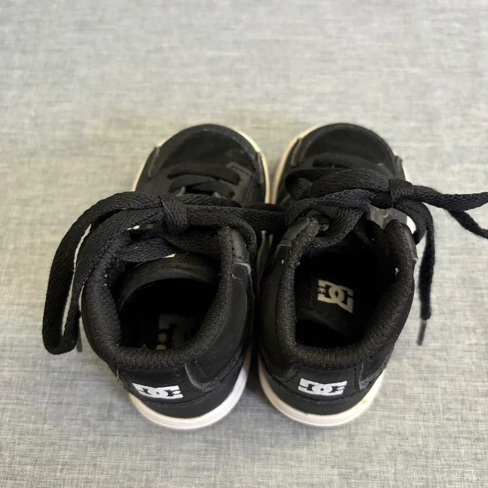 DC Shoes Sneakers Toddler 5 Black Pure High-Top‎ Leather Skate Shoes